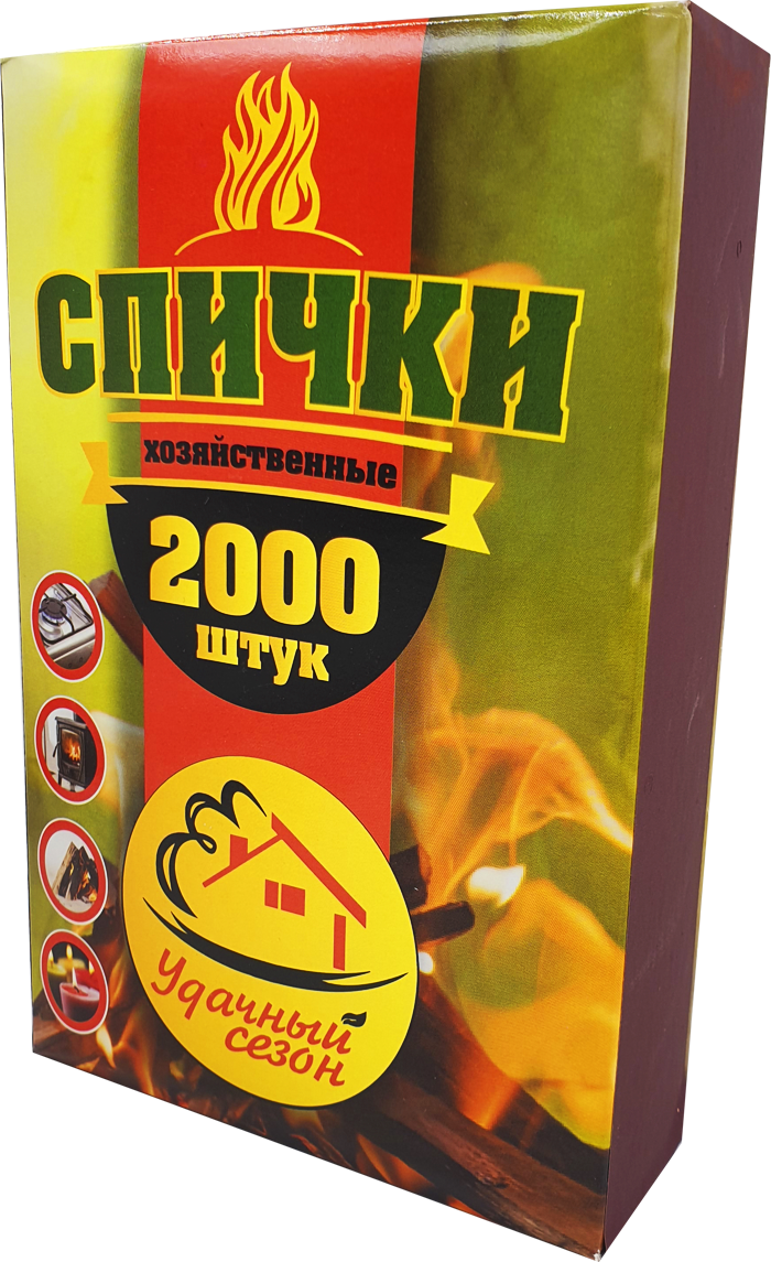90217680 Спички Хозяйственные 2000 шт STLM-0136017 УДАЧНЫЙ СЕЗОН