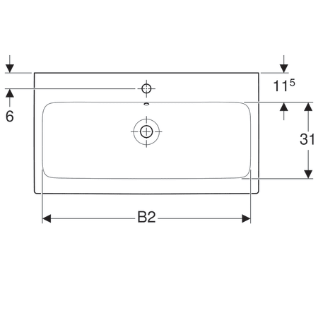124063000 Раковина Geberit iCon Geberit  - Вид №2