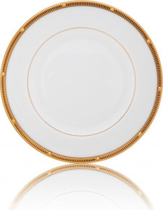 32155 Noritake Тарелка десертная Noritake "Рочель,золотой кант" 17см Фарфор костяной