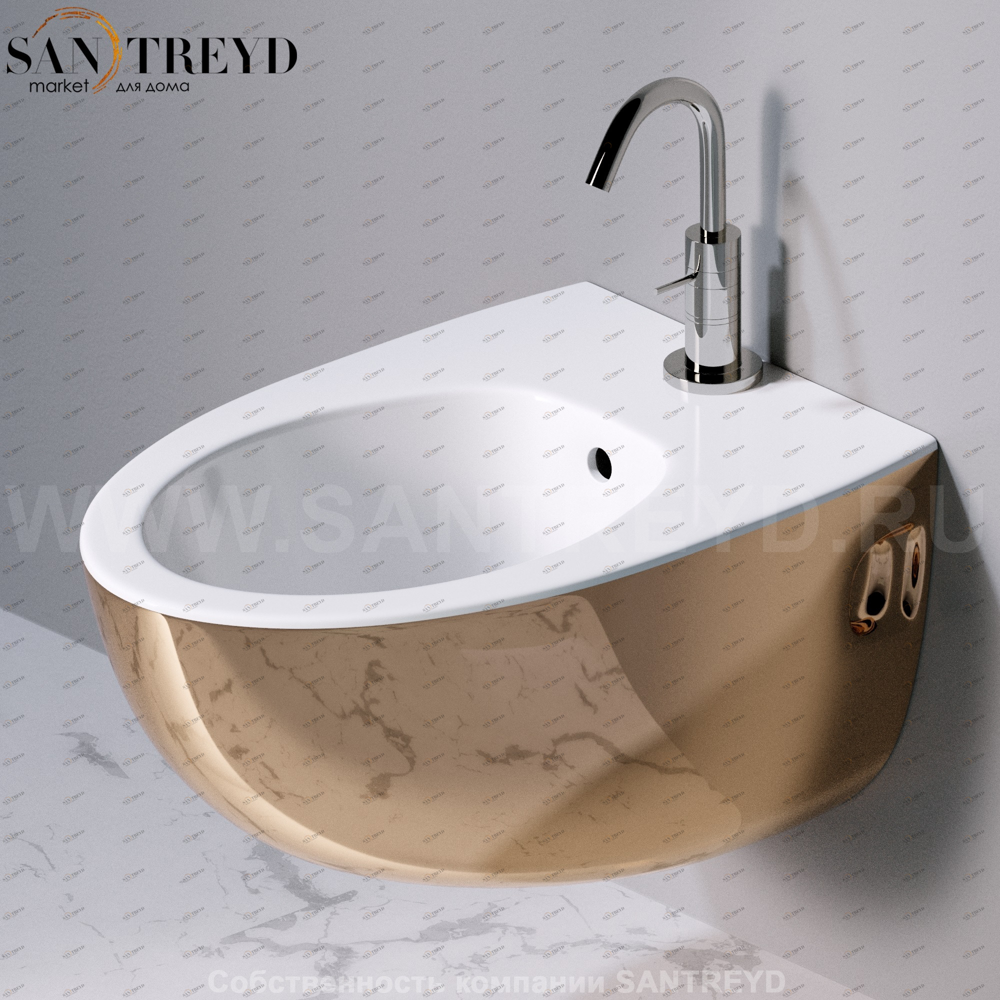 S512255 Биде подвесное OVAL A. e T. Italia AeT ITALIA