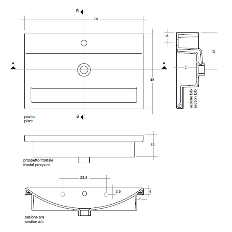 41875 Накладная раковина под столешницу  овальная Santreyd  - Вид №1