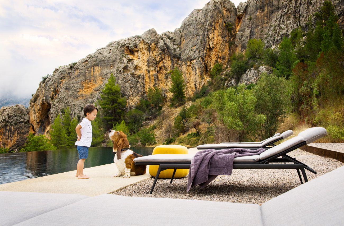 Алюминиевая откидная Садовая кровать TRIBÙ Branch ARCH-00046230 - Вид №3