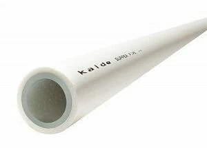 Труба полипропиленовая KALDE D 32х5,4 PN 25 армированная перф. алюминием белая