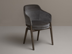 Тканевое кресло с подлокотниками