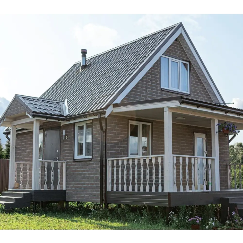 Фасадная плитка ТЕХНОНИКОЛЬ Hauberk «Античный кирпич» для стильного экстерьера 18734723 STLM-0012273 - Вид №4