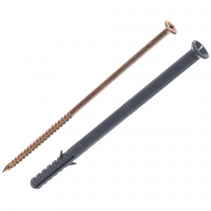 81944651 Дюбель-гвоздь потайной 8x140 мм, полипропилен, 10 шт.