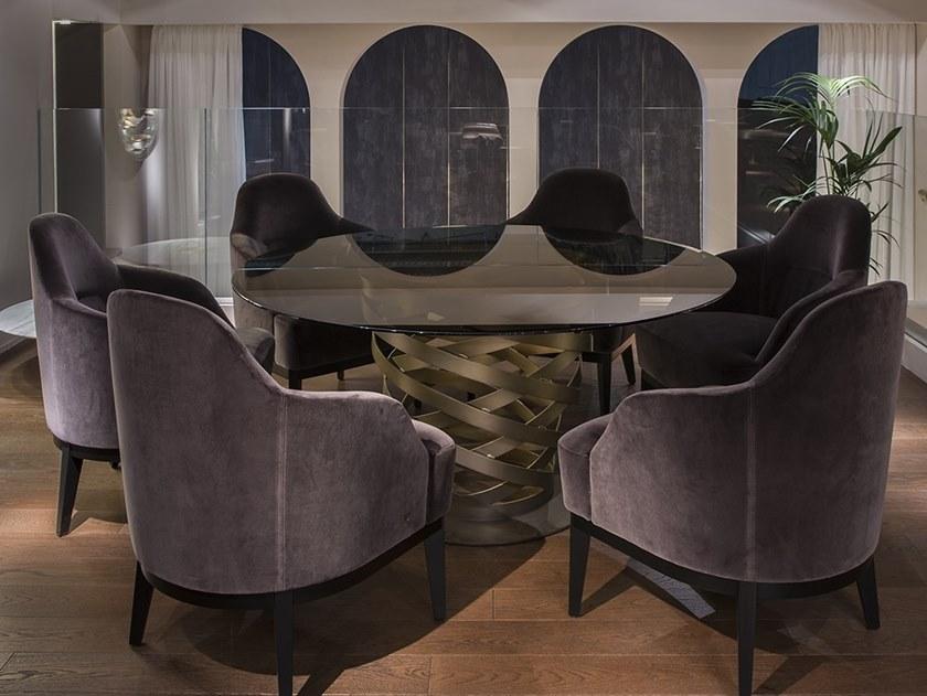 Paolo Castelli Кресло из нубука в современном стиле с подлокотниками и подголовником Venice sun-id-1466890 - Вид №7