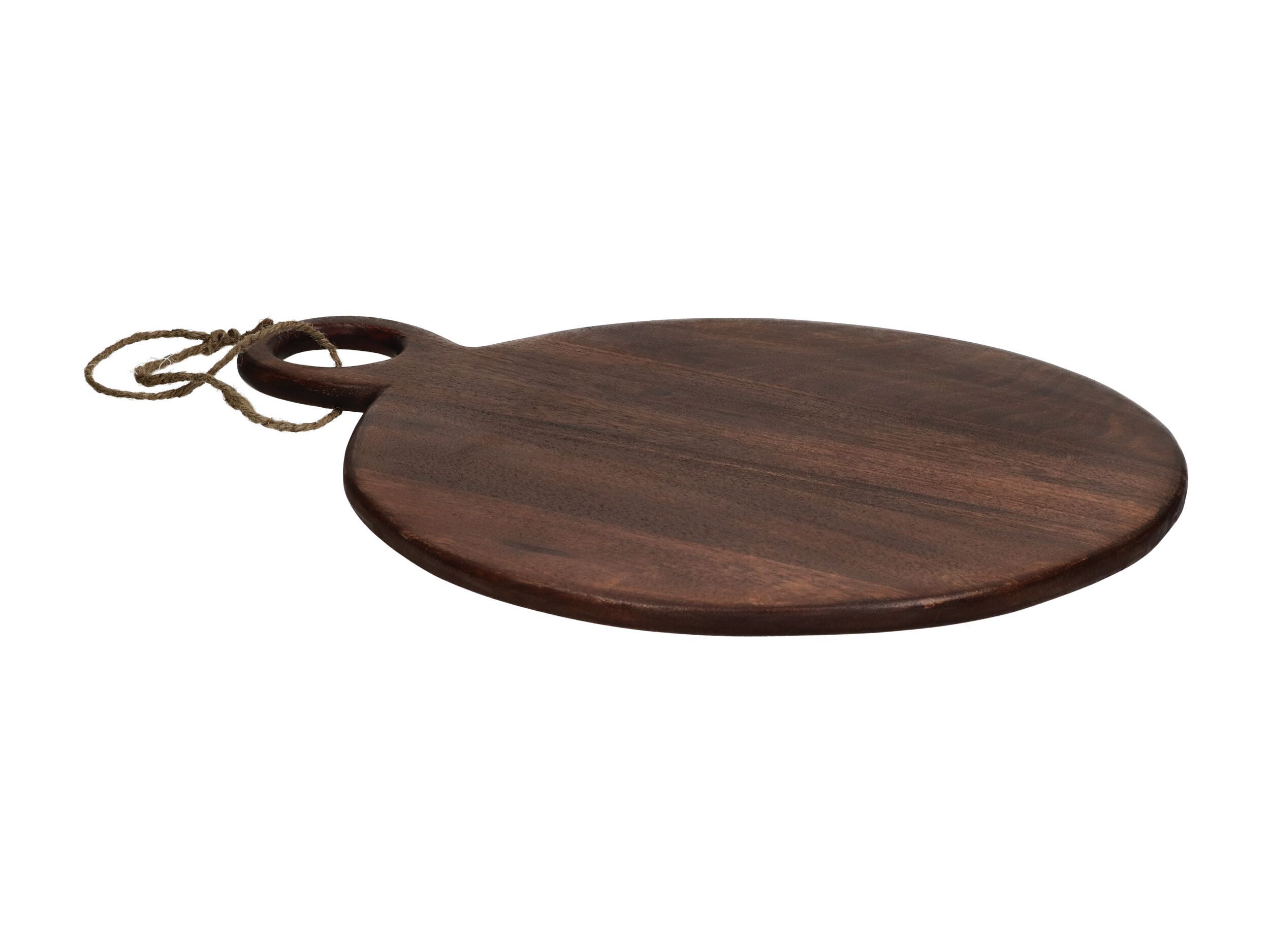 Круглая манго разделочная доска с ручкой POMAX STANFORD ARCH-00007558