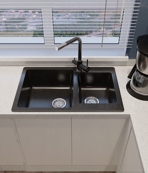 Кухонная мойка Искусственный камень PRACTIK S69 GranFest P-780K-S69 - Вид №4