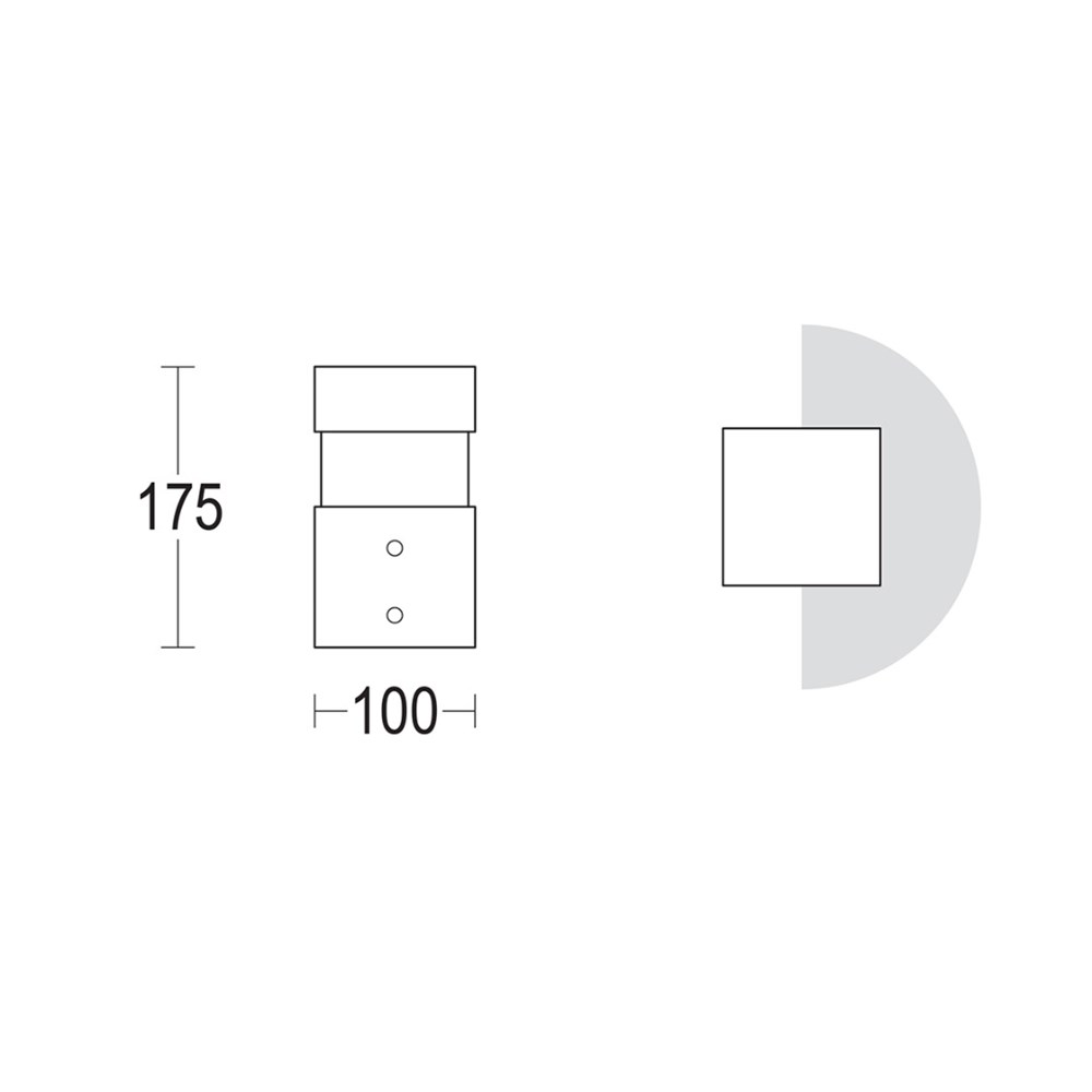 Quadro 180° Ghidini Quadro .05 Темно-Cерый (Матовый) - Вид №1