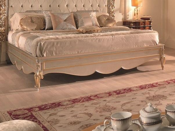 SCAPPINI & C Каркас двуспальной кровати, резной сусальное золото / серебро 35th anniversary 2040-gll - Вид №1