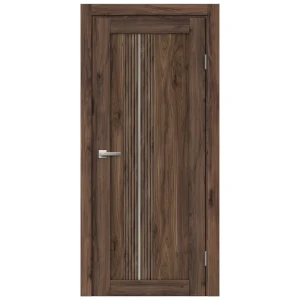 Межкомнатная дверь Онда В 70x200 см МДФ орех пекан с остеклением 89392660