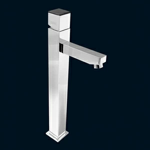 Однорычажный смеситель для раковины с высоким изливом с клапаном клик-клак 51.104C MAIER KROMATIC KUB