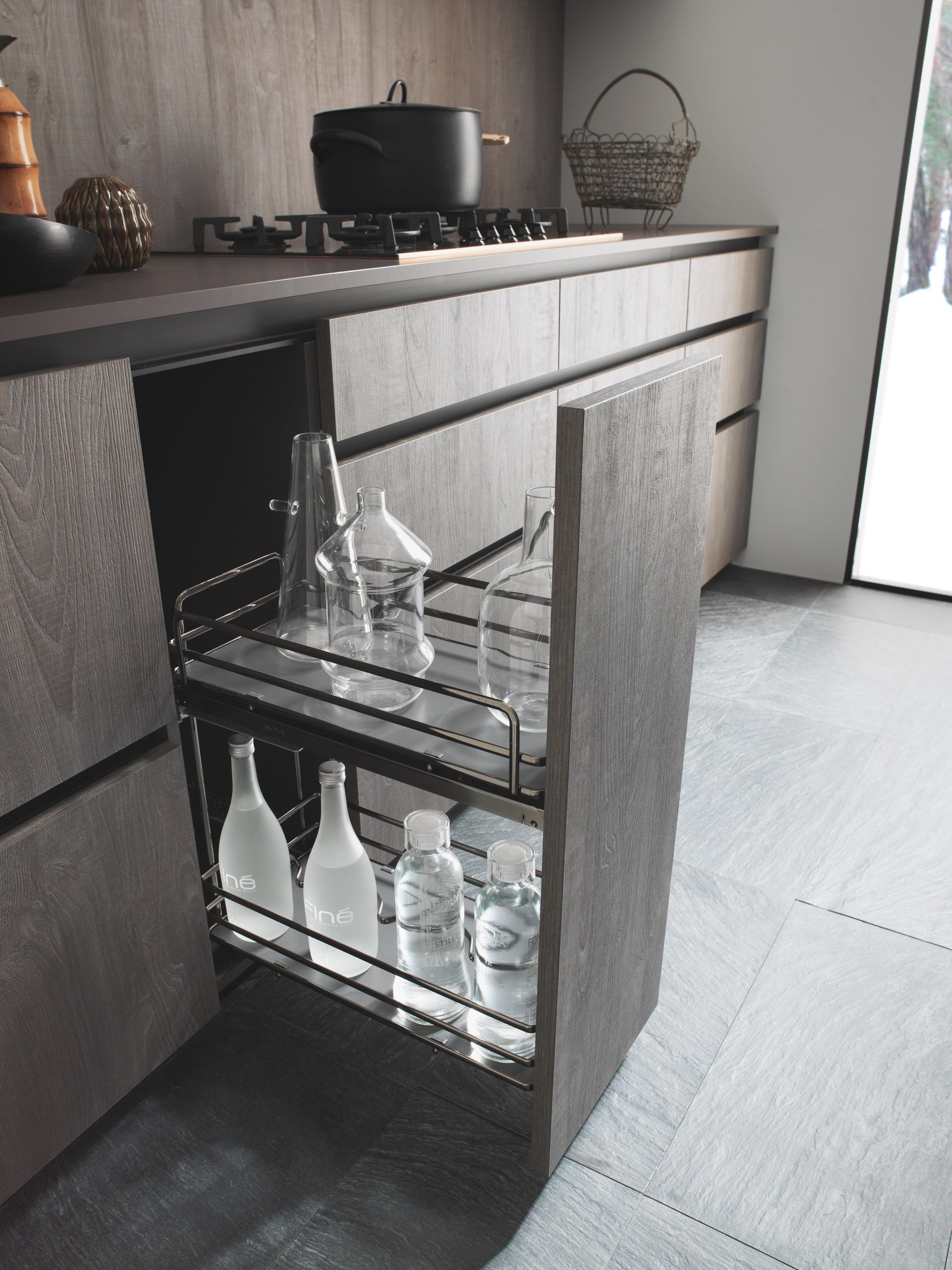 Кухня без ручек с полуостровом Floritelli Cucine ARCH-00124825 - Вид №5