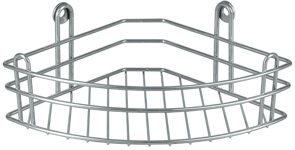 90227967 Полка для ванной 1-ярусная угловая 125х125см цвет хром Rosenberg STLM-0140047 ROSENBERG