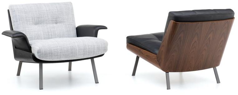 Minotti Кресло из ткани с деревянной оболочкой Daiki sun-id-1503283 - Вид №2