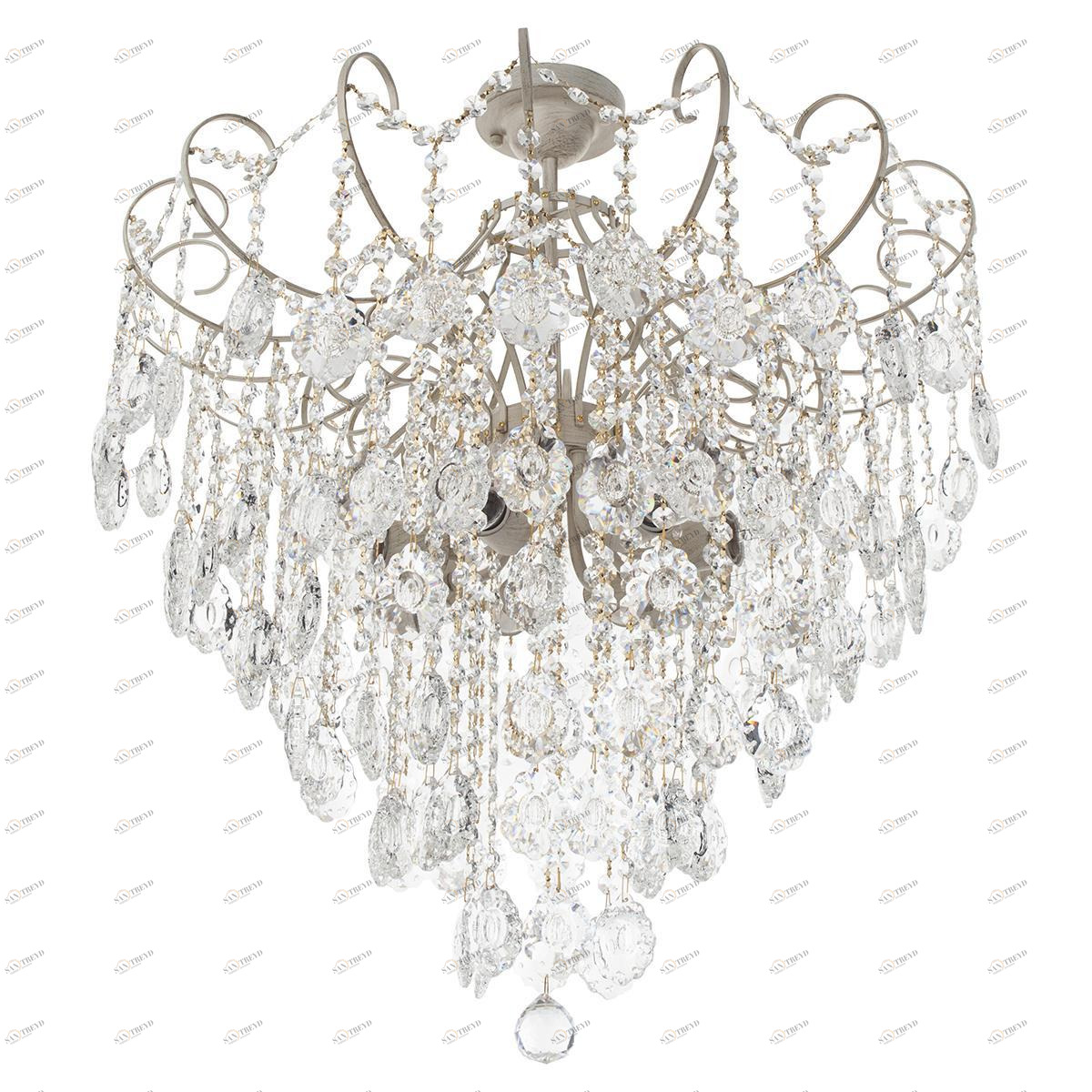 Потолочная люстра IDLamp Grace 299/8PF-Whitepatina IDLAMP ДИЗАЙНЕРСКИЕ, GRACE 181551 Белый 