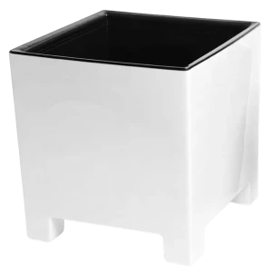 Кашпо Evergreen Design Нард 17x19x19 см v5.5 л пластик белый 89452964 STLM-2069254
