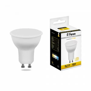 Лампа светодиодная Feron MR16 GU10 9W 2700K LB-560 25842 FERON  00-3956609 Матовый