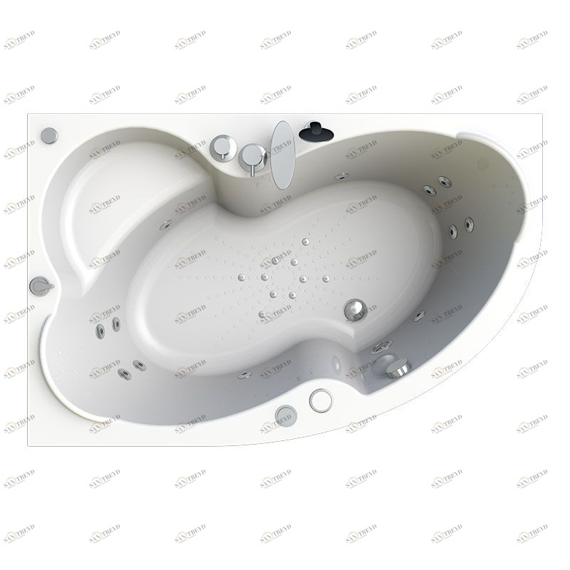 Гидромассаж "Спортивный Chrome" на ванну Ирма 160х105 (двигатель 900 Вт, система "Turbo-pool", джет Джереми - 12 шт.) Radomir 1-65-2-0-3-229