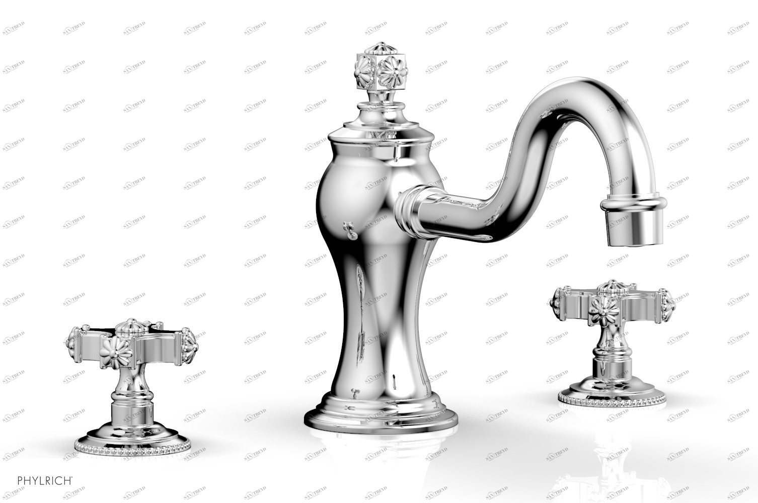 Смеситель для ванны MARVELLE Phylrich  162-40-026 Хромированный 