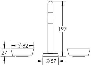The Watermark Collection Смеситель для раковины на 3 отверстия с мраморной панелью управления Zen Zen02 Santreyd - Вид №2