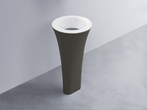 AMLA45-BL+AMPILT-BR+AMCOLT-FN Раковина Amedeo Tondo отдельностоящая cielo Enjoy + Amedeo