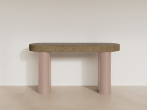 Консоль из веганской кожи