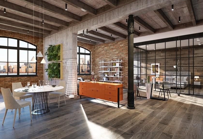 Barel Настенный книжный шкаф из лакированного дерева и железа sun-id-1458762 - Вид №2