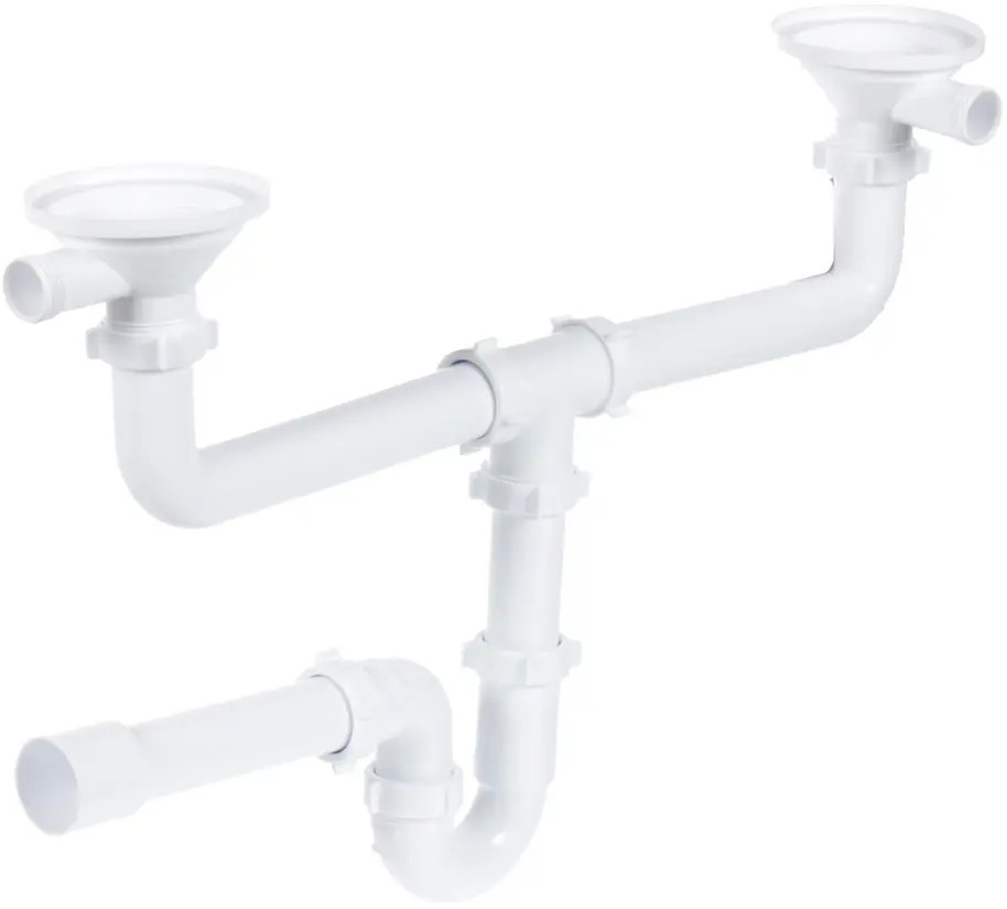 ORIO Прямоточный сифон с воздушным разрывом для двойной раковины 81962234
