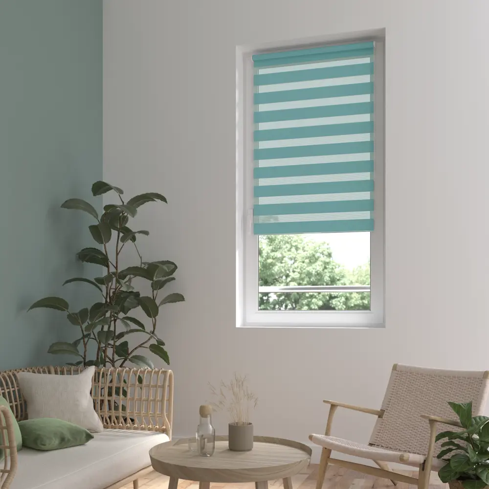 Штора рулонная день-ночь Inspire Peter 60x160 см бирюза Aqua 3 82691105 STLM-2118963 - Вид №10