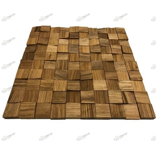 Мозаика и 3D панели из дерева Tarsi 3D 3d Колотый 1.0.2.1 Дуб Селект 3д (мозаика панели), рельефная (3Д (мозаика панели), Рельефная) 300х300 мм 1401100060