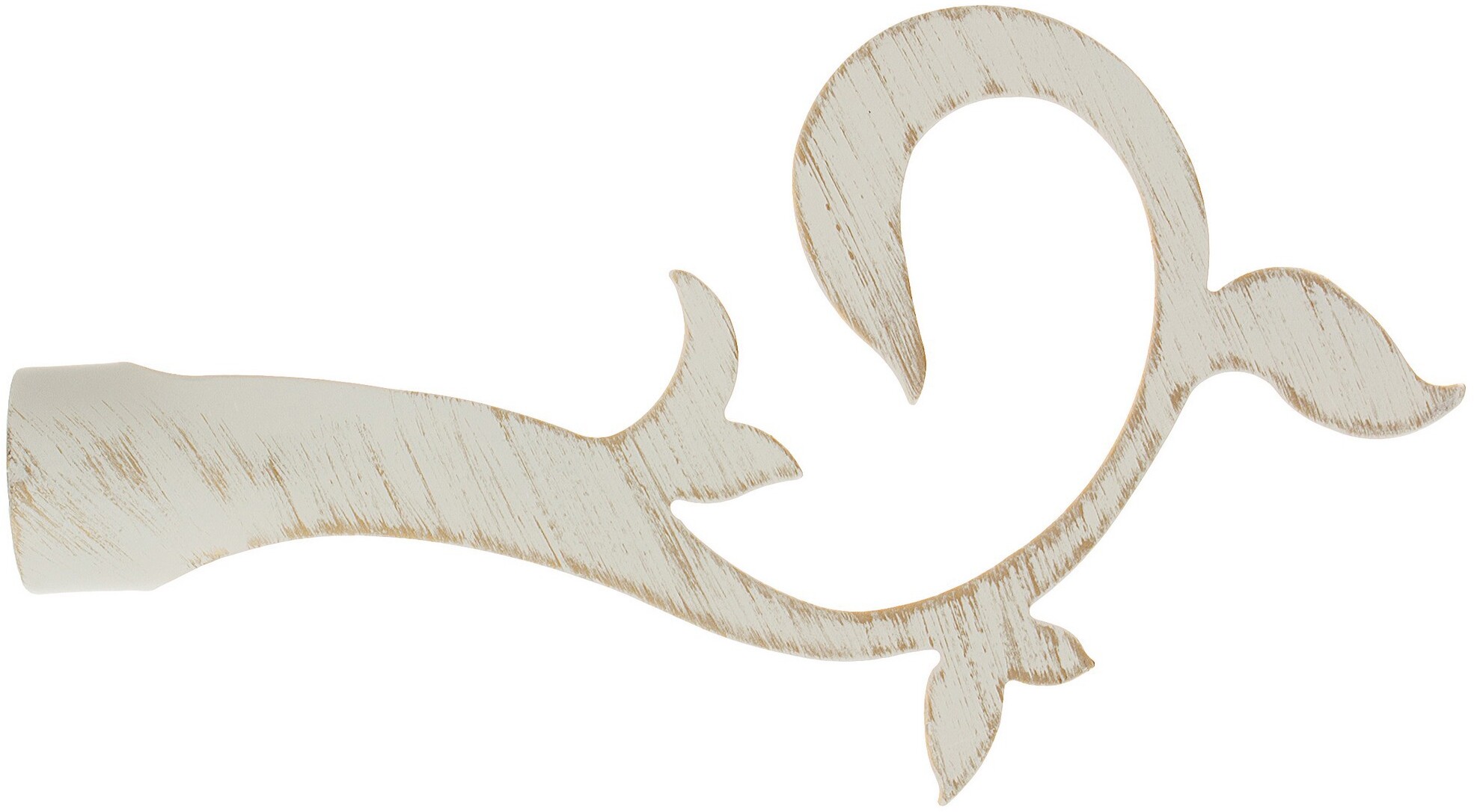 INSPIRE Наконечник декоративный «Завиток» белый антик для карниза 15089191