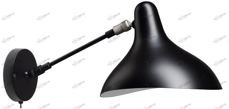 DCW éditions Настенный светильник из стали с гибким кронштейном Mantis sun-id-1480646