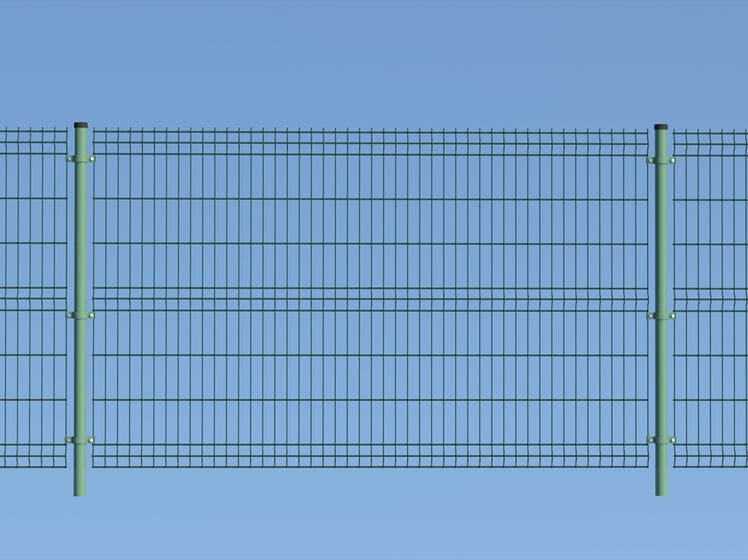 Модульный забор из сварной сетки Ferro Bulloni стертые в панелях ARCH-00032695