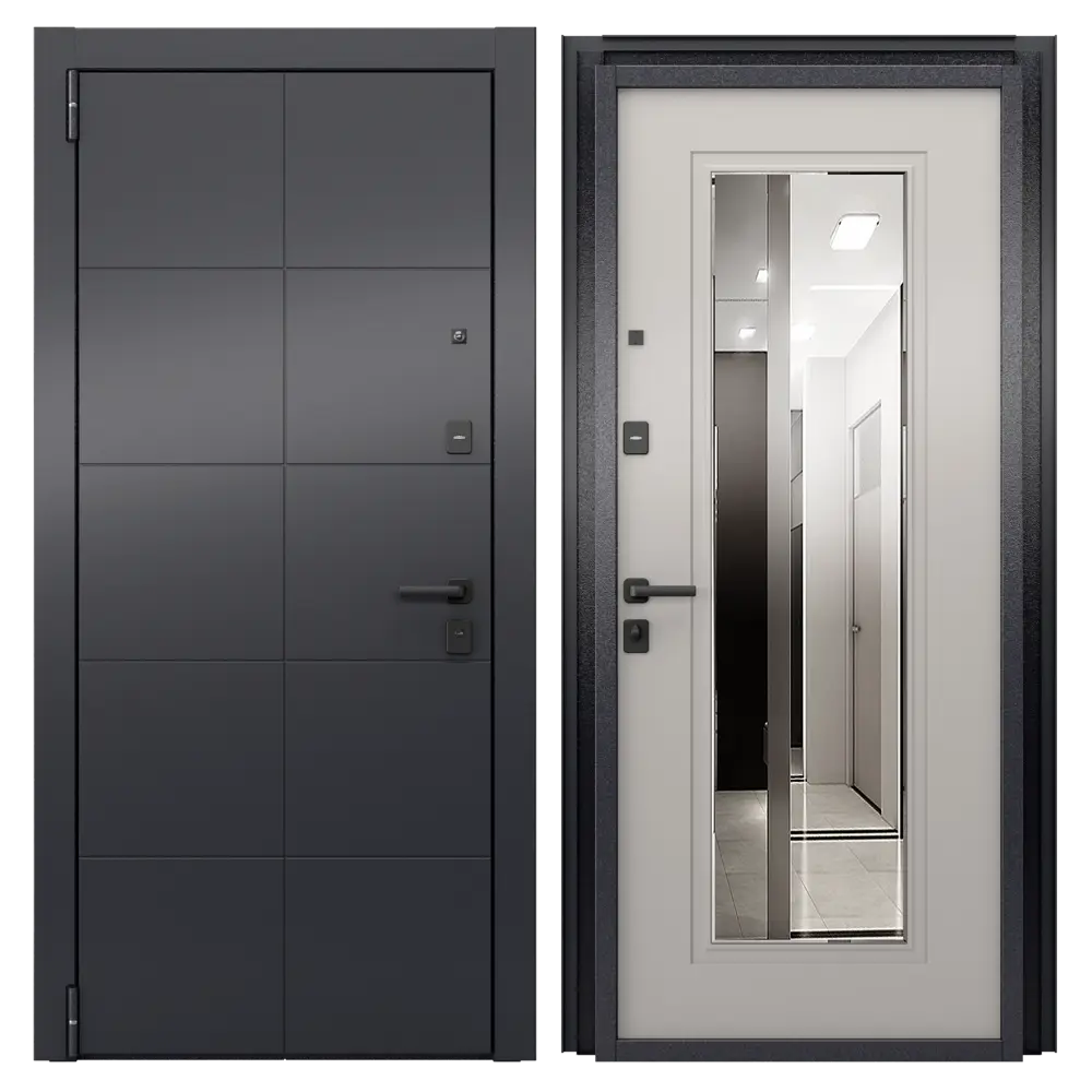 Входная дверь Гибсон 95x205 см левая айвори с зеркалом 89452651 STLM-2028017 TOREX 