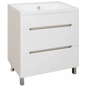 Тумба Парма 75 /2 ящика/ с умывальником Omega 75