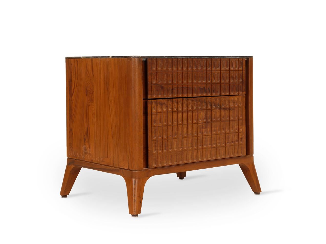 Тумбочка из тикового дерева с ящиками Alankaram PIEDRA ARCH-00042673