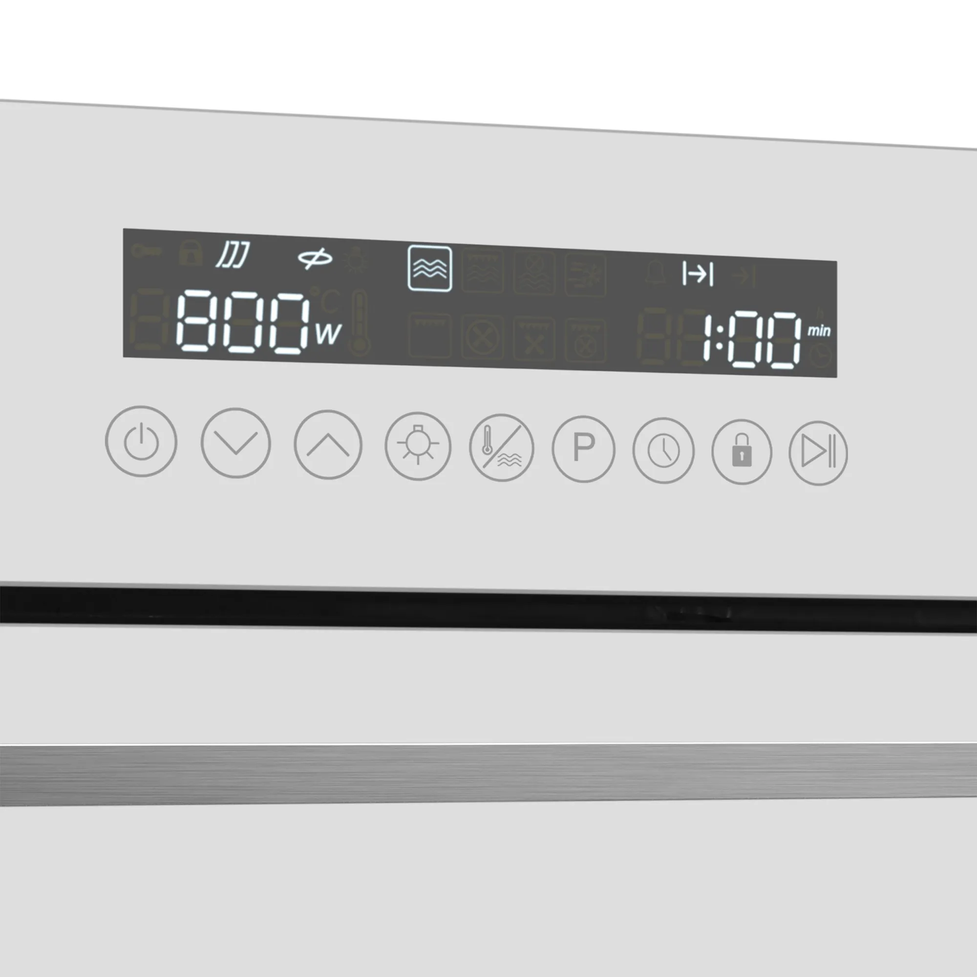 9168822 Электрический духовой шкаф Meferi MEO608WH MICROWAVE белый STDN-0039776 - Вид №9