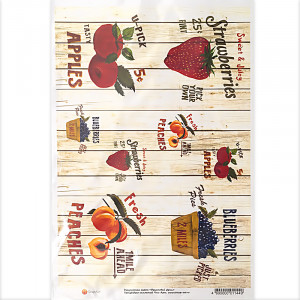 01144 Декупажная карта 21 x 29.7 см "Фруктовый фреш" Чип-Арт