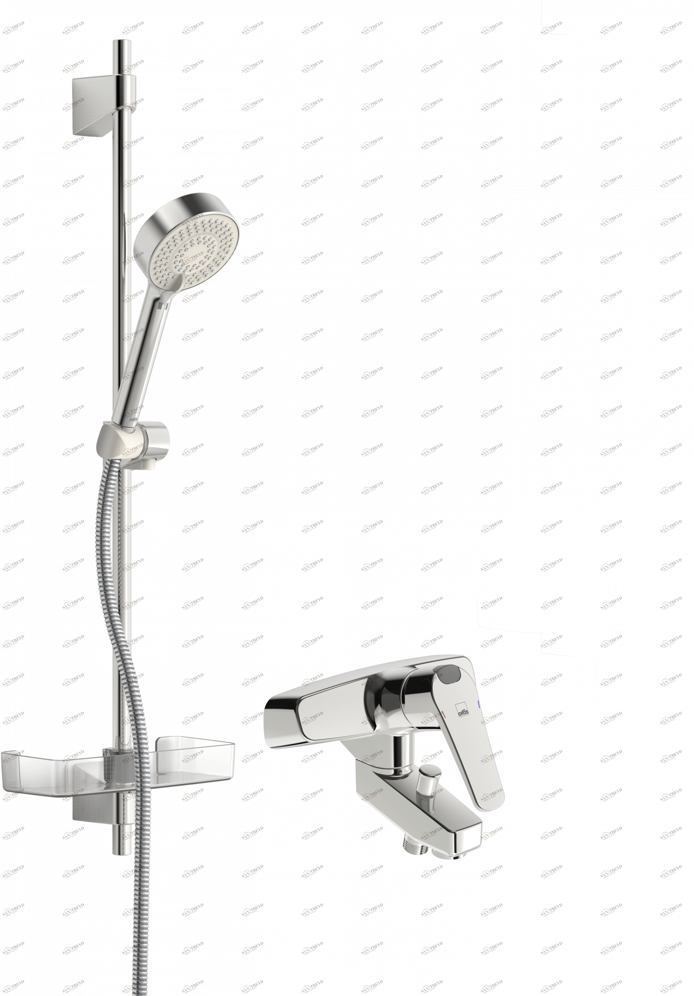 Oras 1879G Смеситель для ванны и душа с комплектом 1879G Vega Хром 