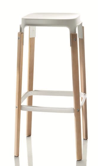 Высокий стул из стального листа и дерева Magis Steelwood ARCH-00139289 - Вид №4