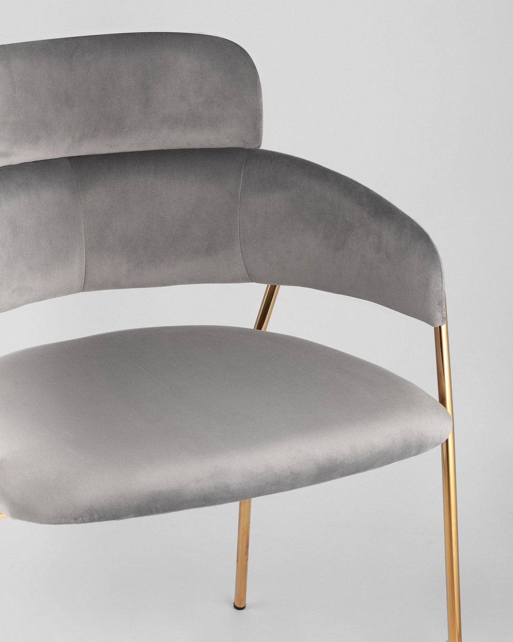 Стул со спинкой серый "Полин" STOOL GROUP ДИЗАЙНЕРСКИЕ, ИНТЕРЬЕРНЫЕ 00-3946263 Серый  - Вид №8