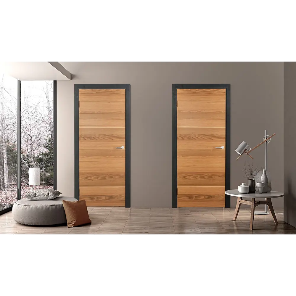 Комплект двери Loft глухая 90x200 см шпон цвет дуб рустик с добором 100 мм 89428579 STLM-2017334 МАРИО РИОЛИ  - Вид №1