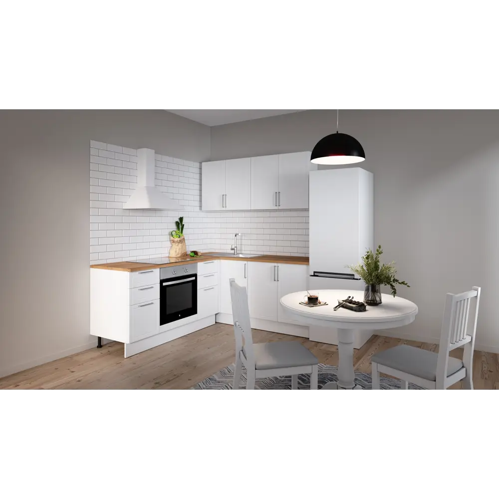 Кухонный шкаф навесной Агидель 40x67.6x29 см МДФ цвет белый DELINIA STLM-2190142 - Вид №6