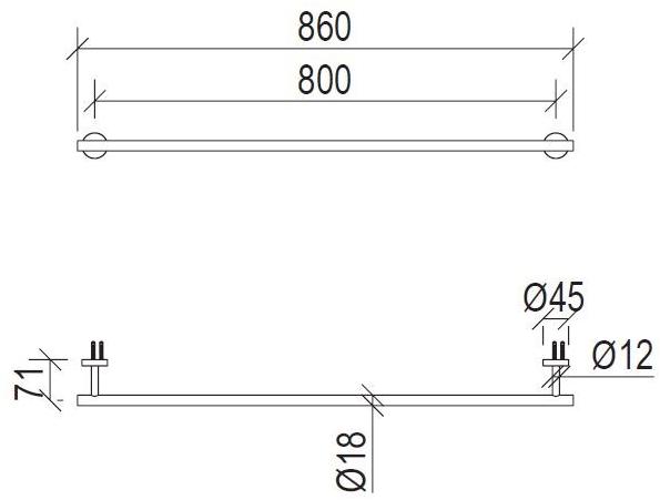 Super Inox Вешалка для полотенец из нержавеющей стали Bathroom accessories 0032022x - Вид №2