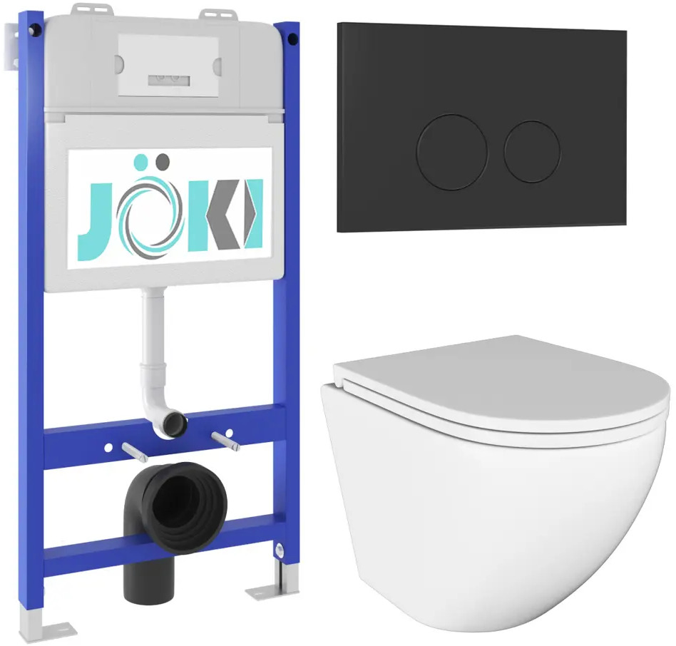 91736598 Комплект инсталляция с унитазом Joki JKS102033103BM цвет белый STLM-0971170