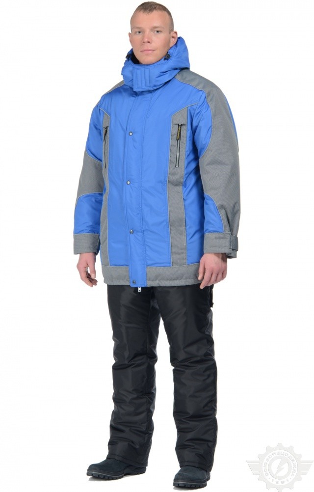 63093 Куртка "Ультра" зимняя василек  Зимняя спецодежда  размер 44-46/158-164  - Вид №8