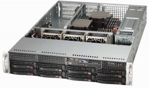 SYS-6028R-WTR server (x10drw-i, cse-825tq-r740wb) (lga2011-r3 dual,c612, 16xddr4 rdimm/lrdimm up to 1 tb, svga, 4x pci-e 3.0 x8 (2 fhfl, 2 fhhl), sata raid, 8x3.5'' hotswap,2xgblan,2u,rackmount,740w redundant) SuperMicro