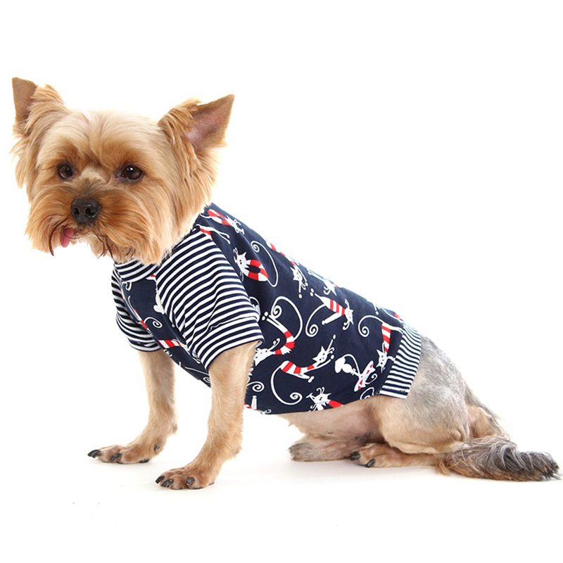 ПР0041604 Футболка для собак Коты унисекс размер М 24см YORIKI  - Вид №1